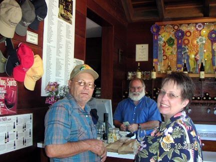 Lynda and Hubby at Navarro Winery, Mendocino County, Calif