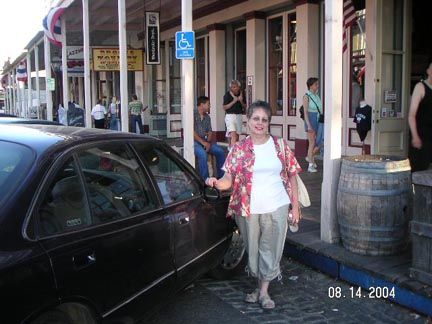 Lynda Johnston Vance in Old Town Sacramento
