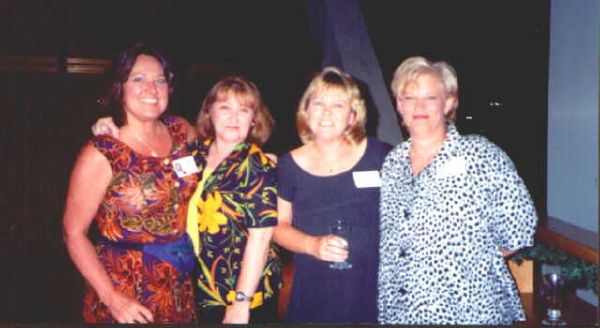 Debbie Fleak Crissup, Sharon's sister, Sharon Rhees Kaklamanos, Cyndi Simpson Tolbert